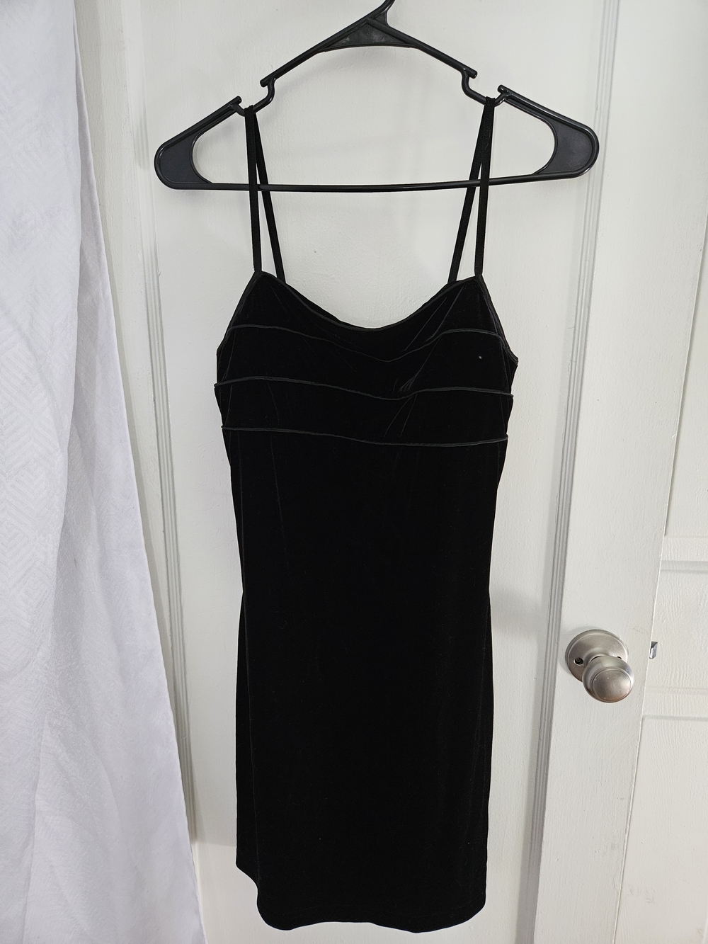 Classic Vintage Black Velvet Dress